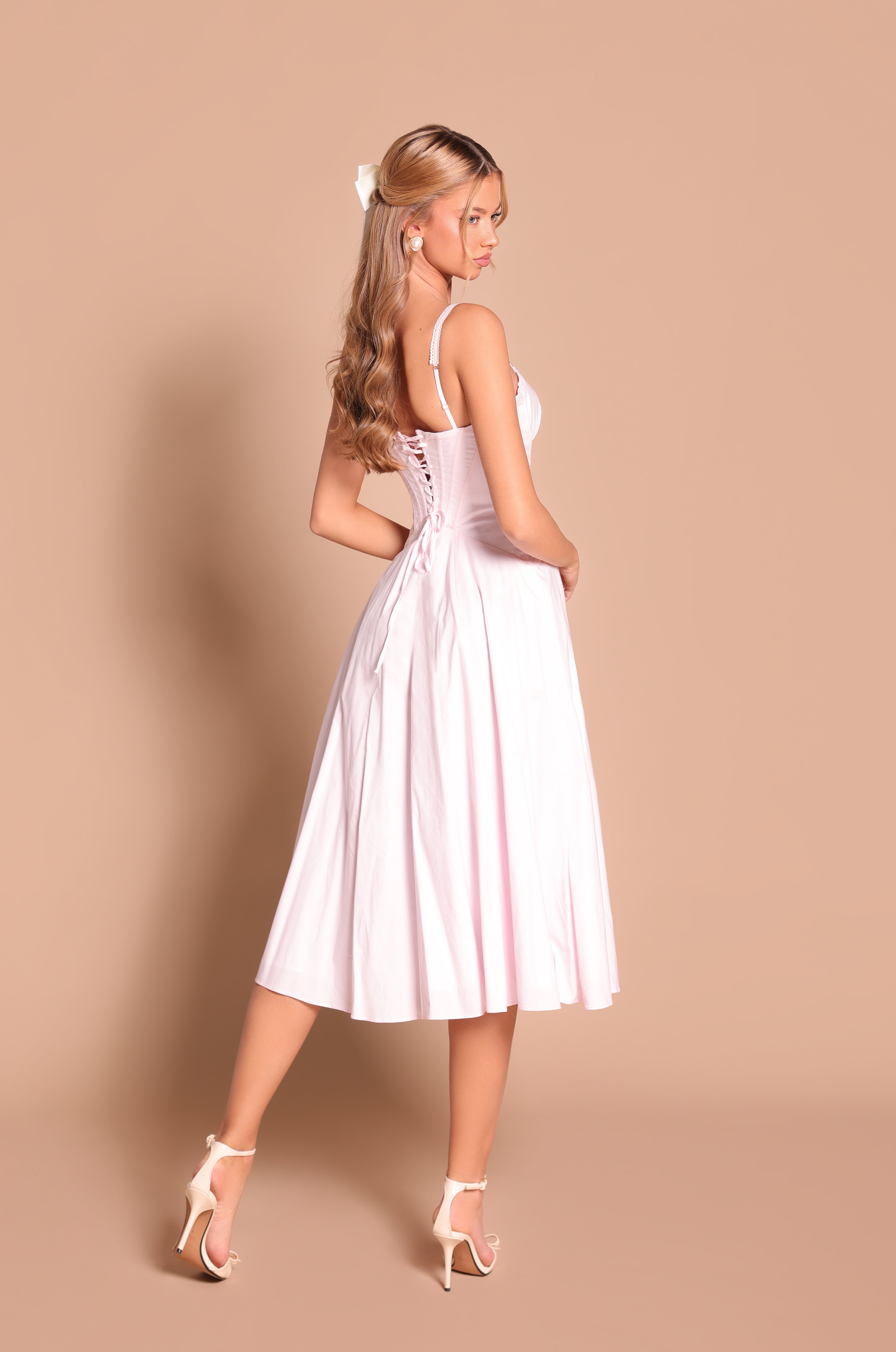PRIMELLA Primrose Pink Corset Midi